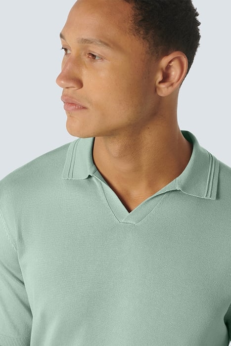 PULLOVER SHORT SLEEVE POLO SOLID MINT 6