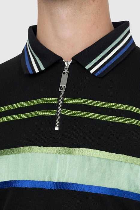 AHLUWALIA – BUKE SHORT-SLEEVE POLO BLACK 4