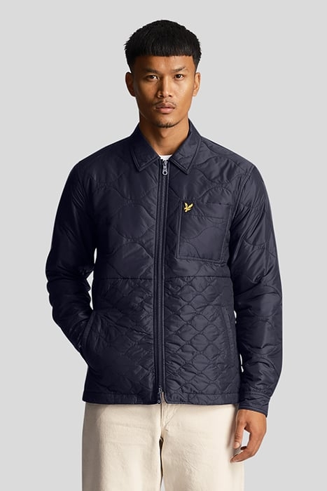 QUILTED OVERSHIRT DARK NAVY 1
