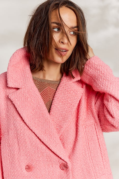 JACKET SPRING TWEED BRIGHT CORAL 5