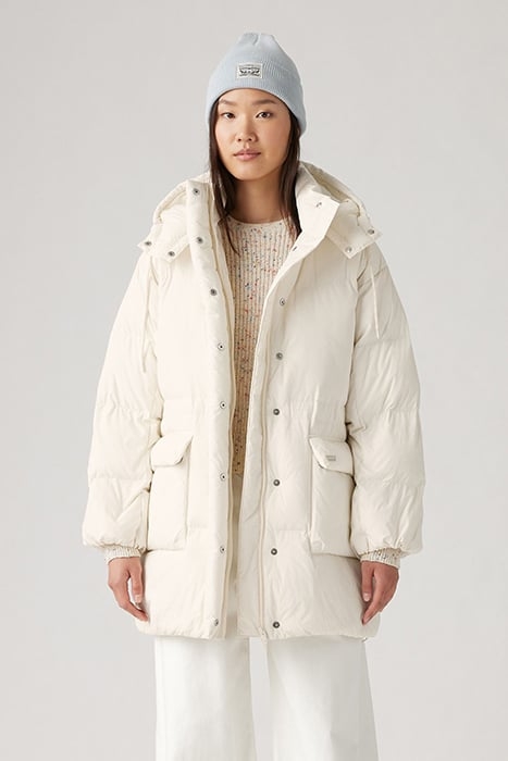 MID PUFFER COAT IN ECRU 1