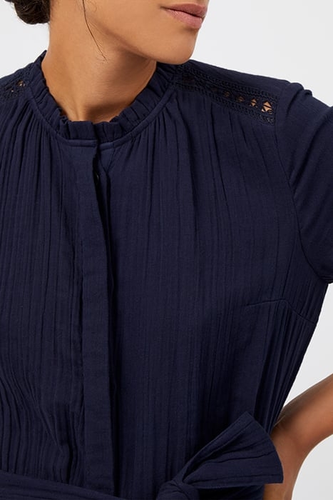 SUMMER TEXTURE BELTED JUMPSUIT BLUE 4