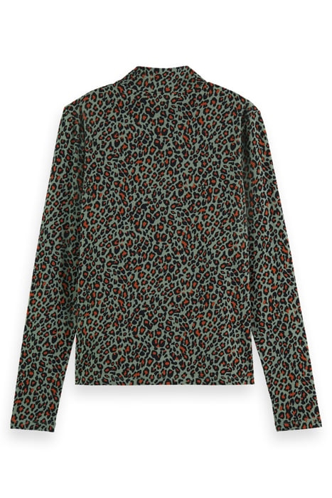 ALL OVER PRINTED MOCKNECK LONG SLEEVED SHIRT CREATURES OF TH 5