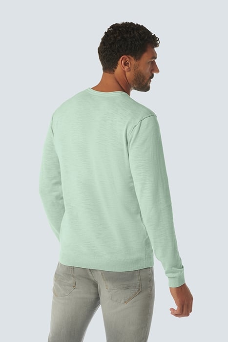 PULLOVER CREWNECK GARMENT DYED + STONE WASHED MINT 2