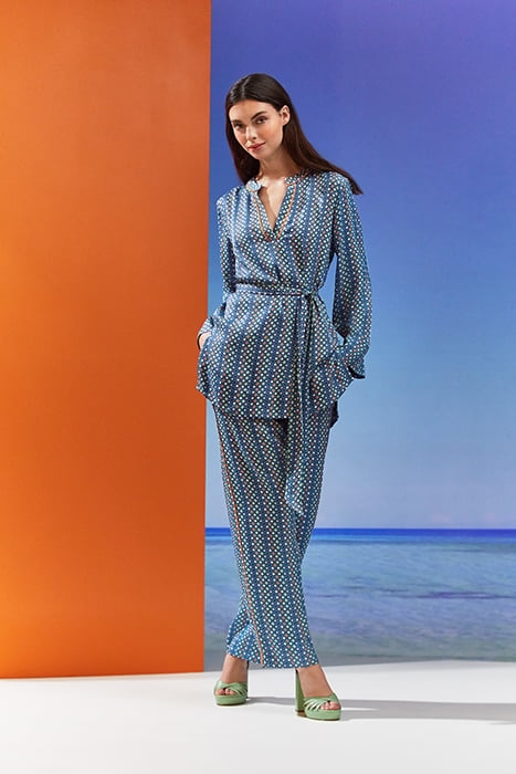 LUCIA - STRAIGHT JEANS NAVY MULTICOLOR 1