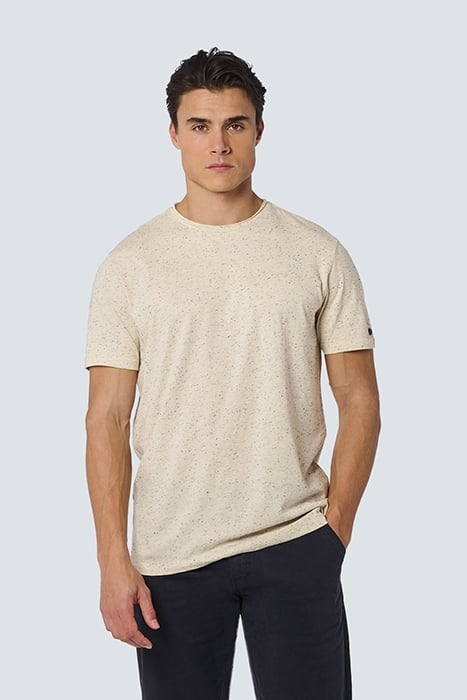 T-SHIRT CREWNECK MELANGE CREAM 1