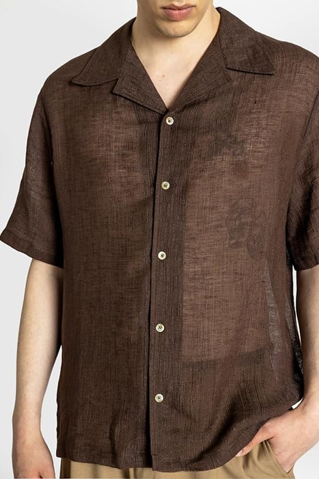 SÉFR – DALIAN SHIRT FEATHER BROWN 3