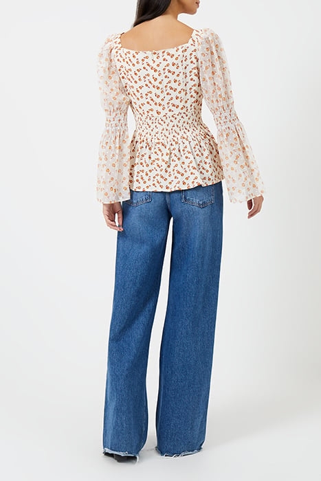 FRANCINE CALLIE DP SMCK BLOUSE WHITE 3