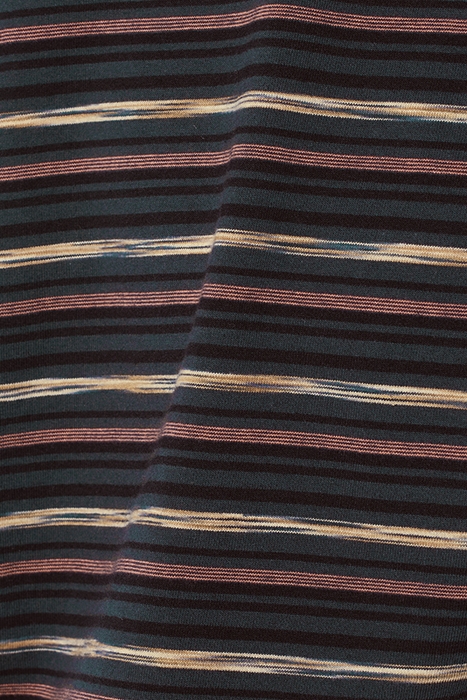 T-SHIRT CREWNECK MULTI COLOURED STRIPES NIGHT 7