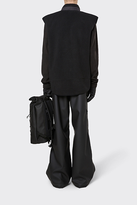 UNISEX HEAVY FLEECE VEST BLACK 5