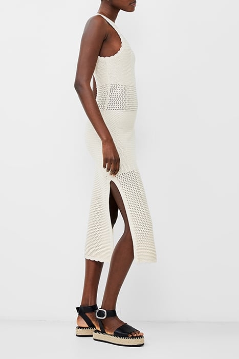 MOMO NELLIS CROCHET DRESS ECRU 3