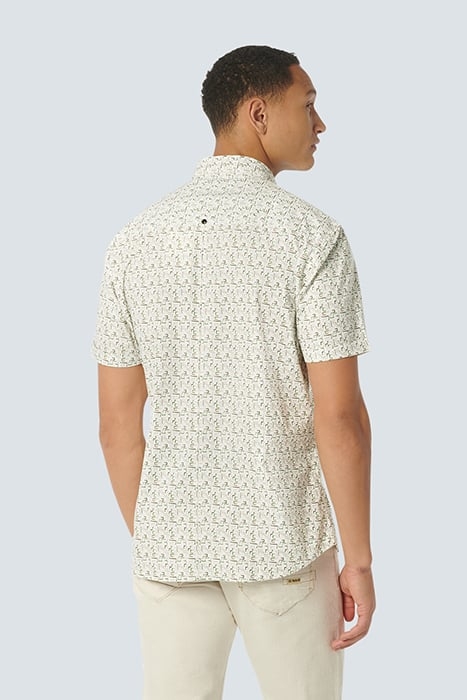 SHIRT SHORT SLEEVE STRETCH ALLOVER PRINTED GREEN 2