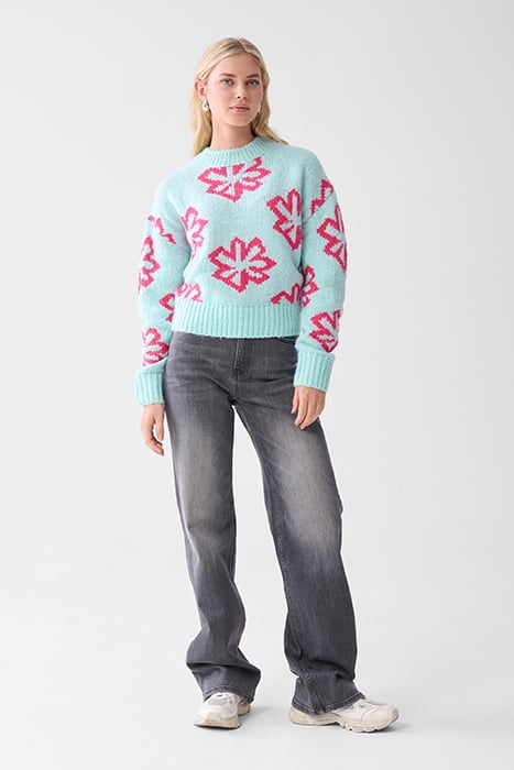 LM-SBFUN FLOWER KNIT LIGHTBLUE 2