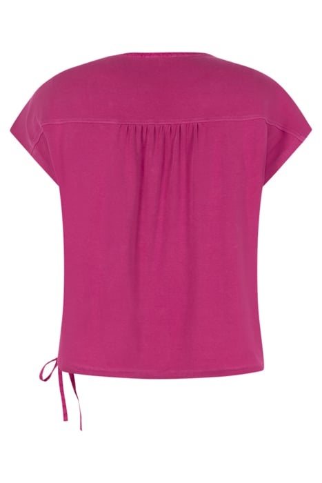 BLOUSE WOVEN CAP SLEEVES FESTIVAL FUCHSIA 6