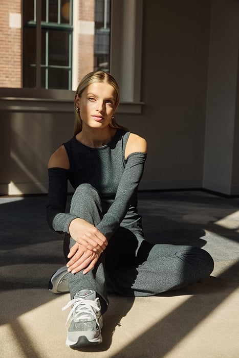 FLEX CELINE FLARED LEGGINGS ANTHRACITE MELANGE 7