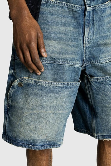 GUESS USA – GUSA UTILITY SHORT GUSA USED INDIGO WASH 4