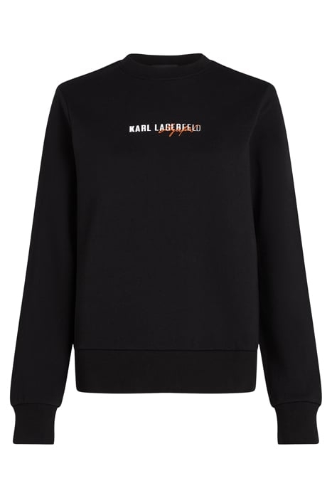 KARL ESSENTIAL LOGO SWEAT BLACK 1