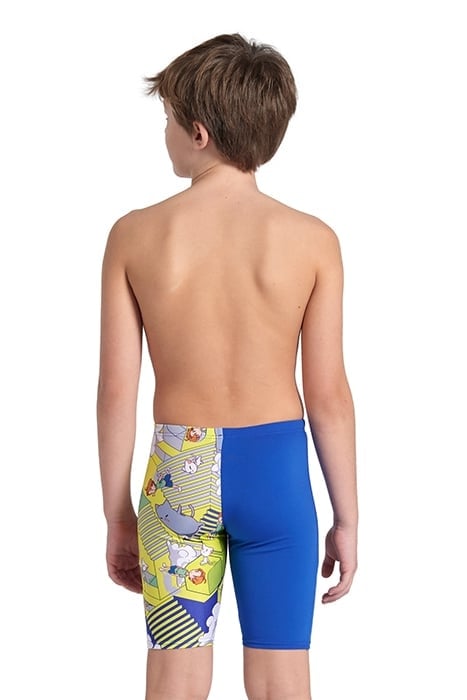 BOY'S ARENA FANTASIZE SWIM JAMMER MULTI GREY-ROYAL 2