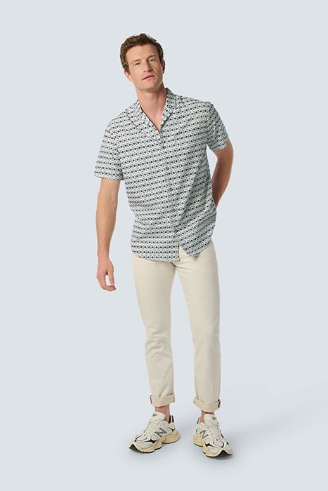 SHIRT SHORT SLEEVE RESORT COLLAR ALLOVER PRINTED SKY 3