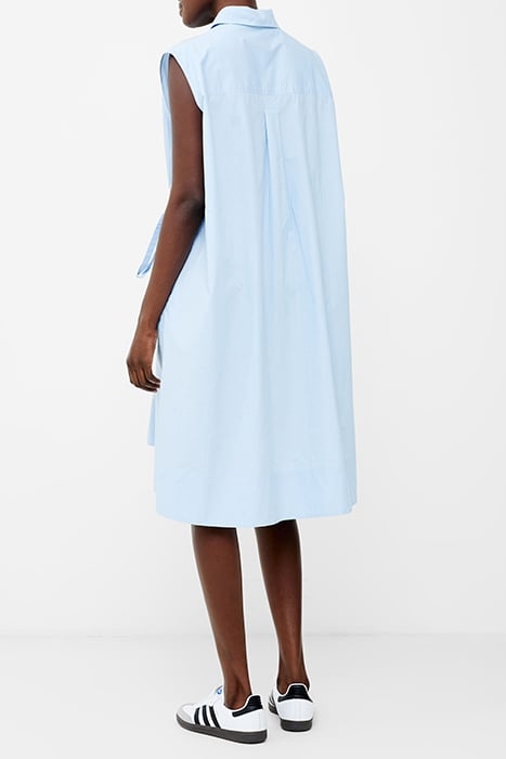 FRENCH CONNECTION RHODES POPLIN SHIRT DRESS CASHMERE BLUE 2