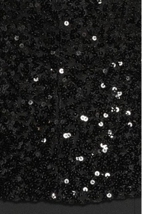 SEQUINNED-TULLE TOP BLACK 5