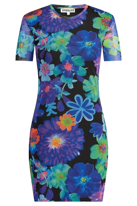 XANDRA SHORT MESH DRESS GREEN 3