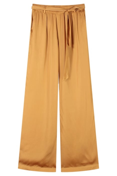 PANTS SOLID SATIN SOFT CAMEL 3
