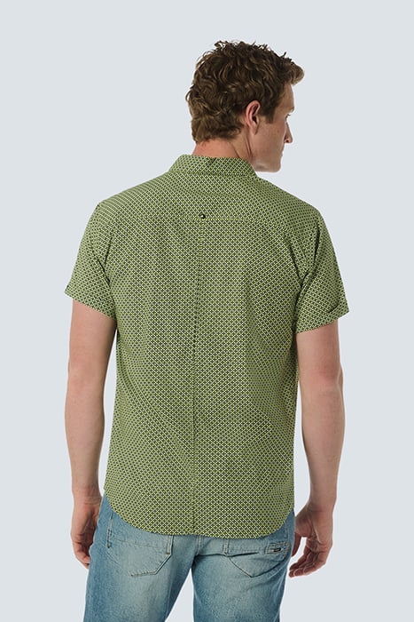 SHIRT SHORT SLEEVE ALLOVER PRINTED LIME 2