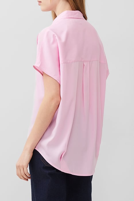 FRENCH CONNECTION CREPE LIGHT S/LESS POPOVER POPOVER SHIRT S 2