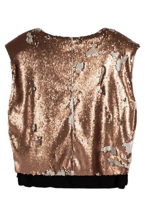 PADDED TOP SEQUINS ROSE GOLD 4