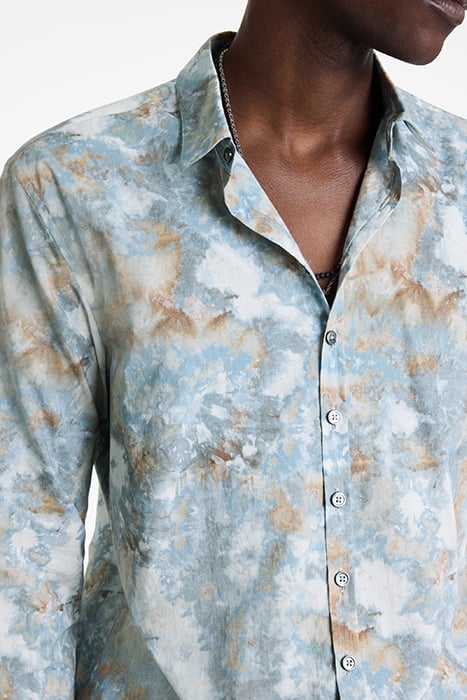 MULTI BUTTON SLIM FIT SHIRT BLUE MIST 3