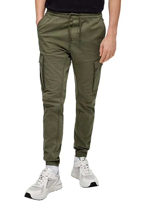 S.OLIVER-QS PANTS GREEN-OLIVE 1
