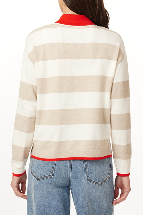 POLO SWEATER OATMEAL/SUGAR SWIZZLE 2