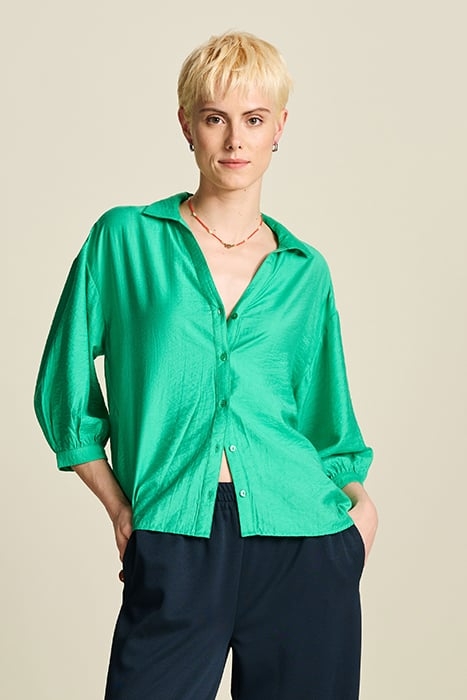 BLOUSE - VIOLET LUSH GREEN 1