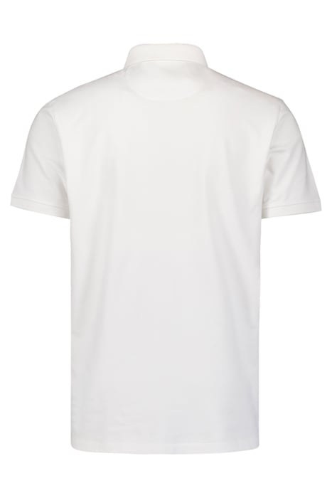 POLO ZIP PIQUE GARMENT DYED STRETCH WHITE 5