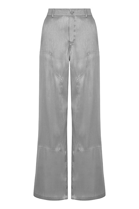 SILVER PALAZZO TROUSERS SILVER 3