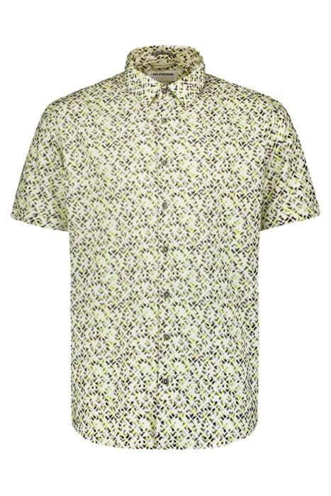 SHIRT SHORT SLEEVE ALLOVER PRINTED LIME 4