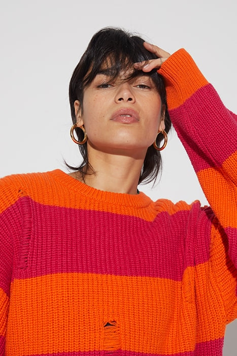 SASA KNITTED DRESS JAZZY ORANGE 4