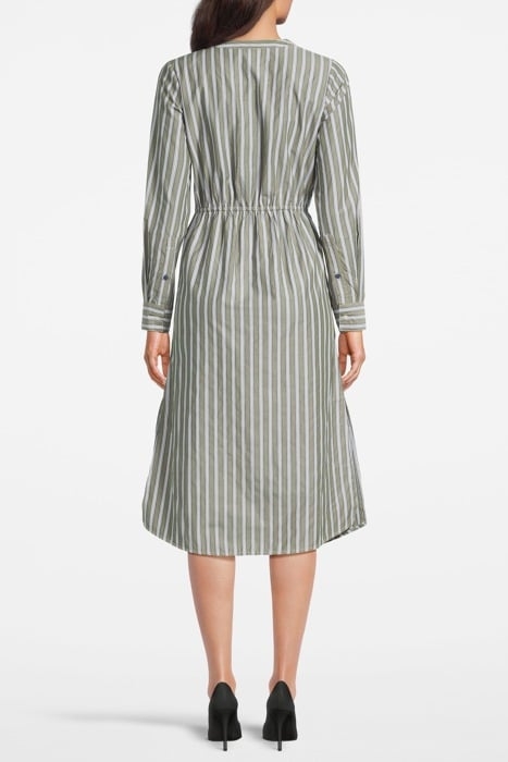 LS WOVEN DRESS FOREST GREEN 2