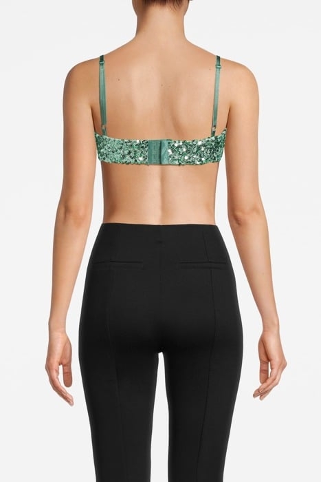 BRA WITH SEQUINS GREEN 2