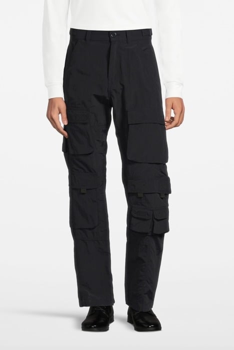MARTINE ROSE – TWIST SEAM CARGO TROUSER BLACK 1