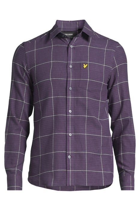 HOUNDSTOOTH CHECK FLANNEL SHIRT THISTLE SHADOW 3