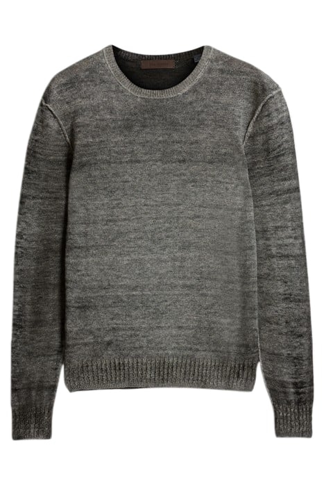 LUZ EASY FIT CREWNECK WITH REVERSE JERSE CHARCOAL 2