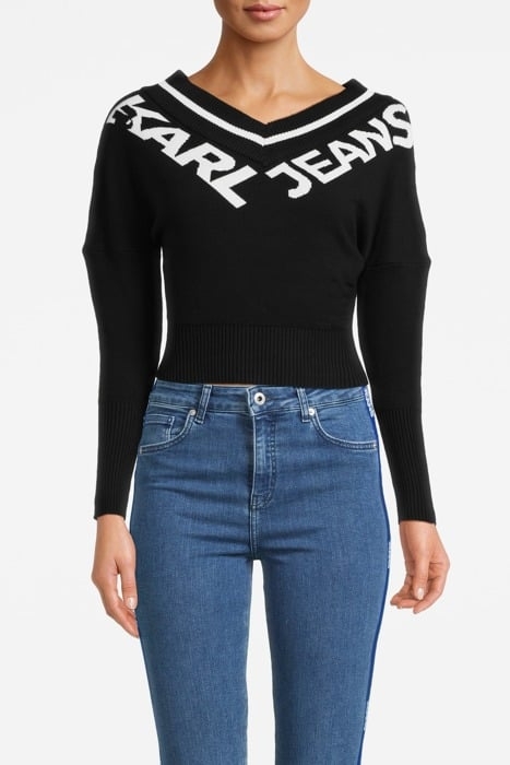 KLJ LOGO SWEATER BLACK 1