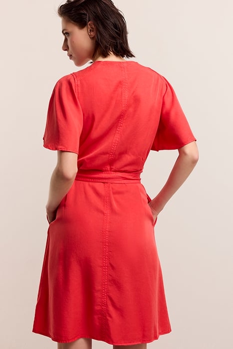 WRAP DRESS BREEZY TENCEL POPPY 2