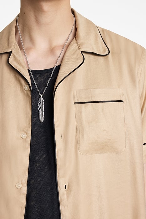 CAMPOS CAMP COLLAR SHIRT LT KHAKI 3