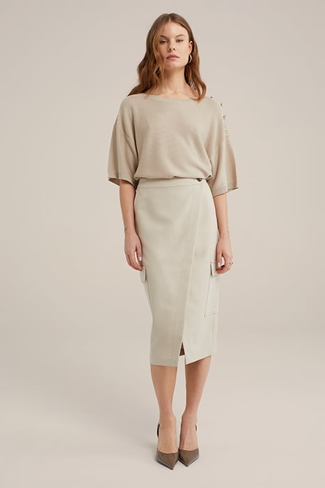 SKIRT MEDIUM LENGTH BEIGE 3