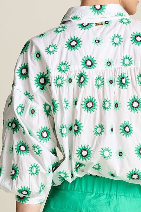 BLOUSE - EMBROIDERY SICILIAN SUN BLUE 6