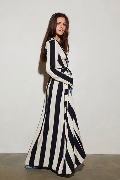 ZORA WRAP DRESS BEIGE 4