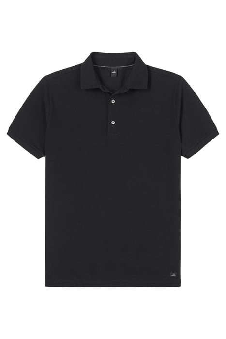 DAVIS | TAILORED POLOSHIRT PURE BLACK 2